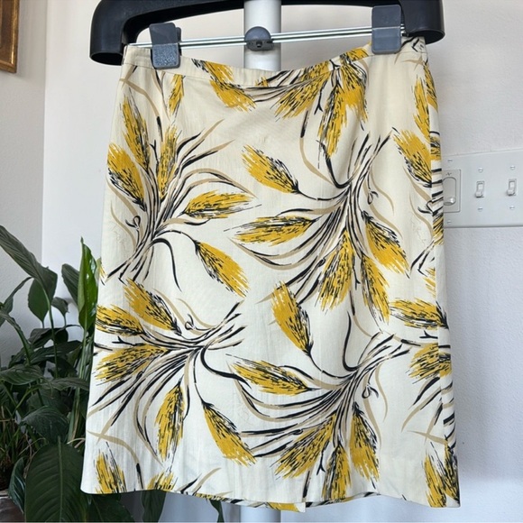 Tory Burch Silk Cotton Straight Pencil Floral Skirt Sz 6/S/M Mini/Knee Length - Picture 1 of 13